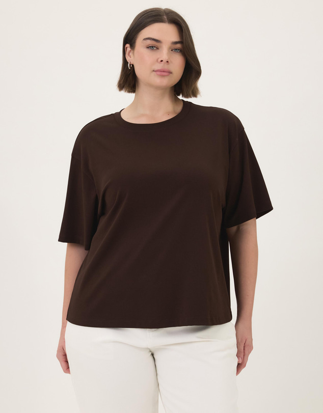 Atmos&Here Curvy - Cotton Boyfriend T-Shirt