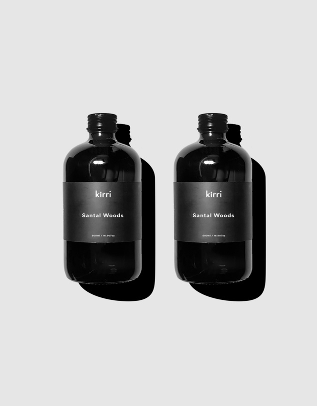Kirri by Scent Australia Home - Santal Woods Reed Diffuser Refill (500ml) Duo