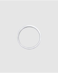 Kuzzoi - ICONIC EXCLUSIVE - Ring Men Angular Shape Solid Trend Basic in 925 Sterling Silver