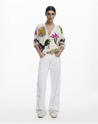Desigual - Floral print cardigan