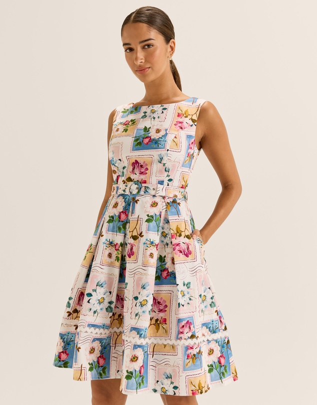 Review - Postcards Pleated Dress