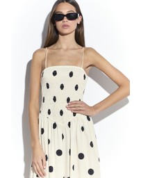 Glamorous - Shirred Dropped Waist Midi Dress