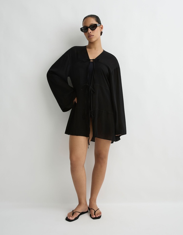 BONDI BORN - Cremona Tie-Front Mini Coverup