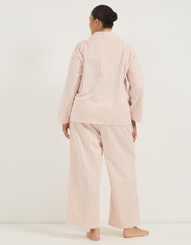 Atmos&Here Curvy - Esme Stripe Long Sleeve Pyjama Set
