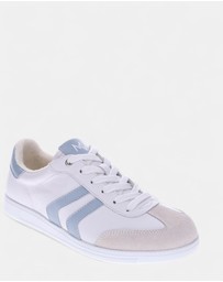 Mia Vita - Ramona Lace-Up Casual Sneaker - White/Blue
