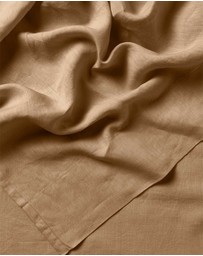 Aura Home - Evie Stonewash Organic Cotton Sheet Set in Pecan