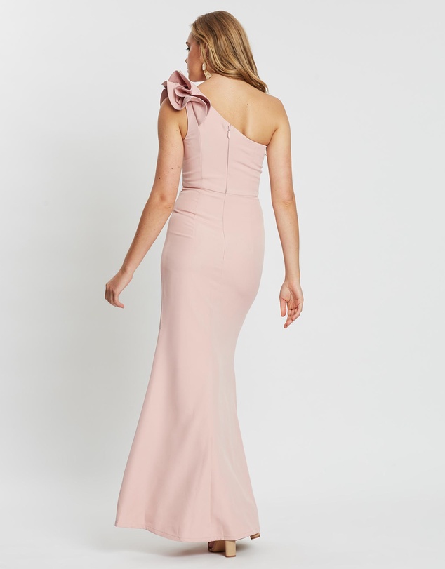 Bariano - Sue Frill Shoulder Gown