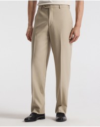 Calibre - Straight Leg Wool Pants Sand