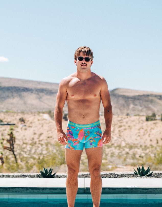 Budgy Smuggler - Men's Underwear Trunks in Techno Parrots