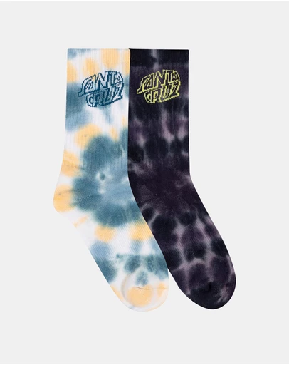 Santa Cruz - 2-Pack Malba Crash Stack Crew Socks - Teens