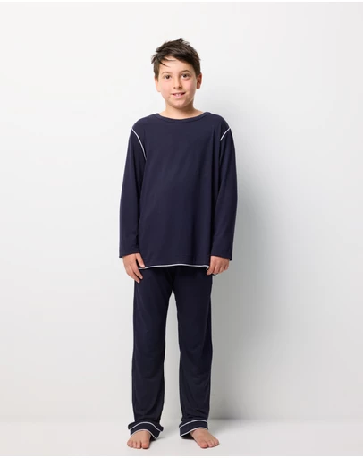 Wanderluxe Sleepwear - Jones TENCEL™ Modal Long Top & Long Pants (Boys)