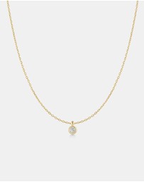 Ania Haie - Gold Classic Bezel-Set Solitaire Necklace