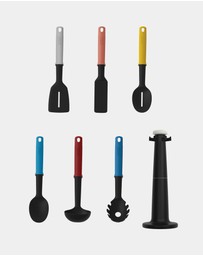 Joseph Joseph - Elevate™ Carousel 6-piece Utensil Set with Rotating Storage Stand (Multicolour)