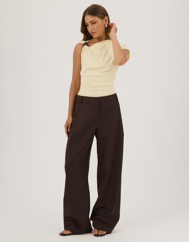 Atmos&Here - Freya One Shoulder Bead Draped Top