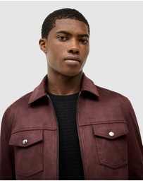 Politix - Reece Faux Suede Trucker Jacket