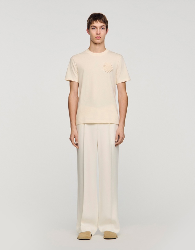 Sandro - Crochet Flower Tee Shirt