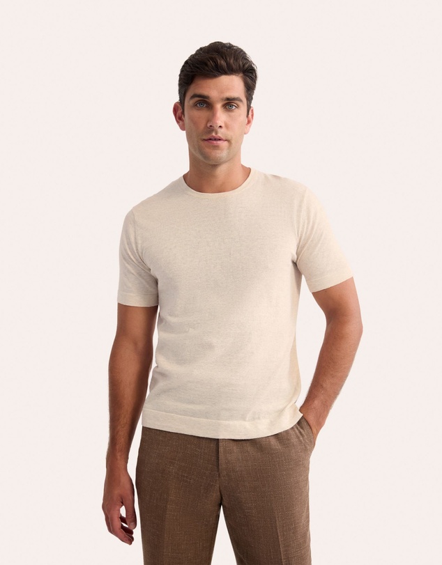 Oxford - Theodore Crew Neck Knitted T-Shirt