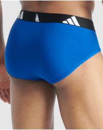 adidas Sportswear - 3 Pack Active Flex Cotton Brief Underwear