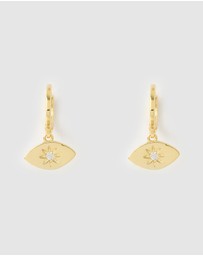 Miz Casa and Co - Ophira Eye Huggie Earrings