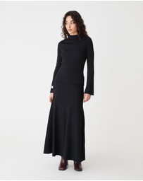 Forcast - Nevaeh A-Line Knit Skirt