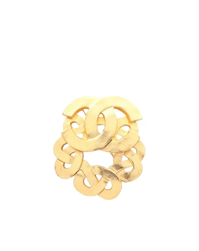 Pre-Loved by Azura Reborn - Pre-Loved CC Gold Plated Twisted Brooch