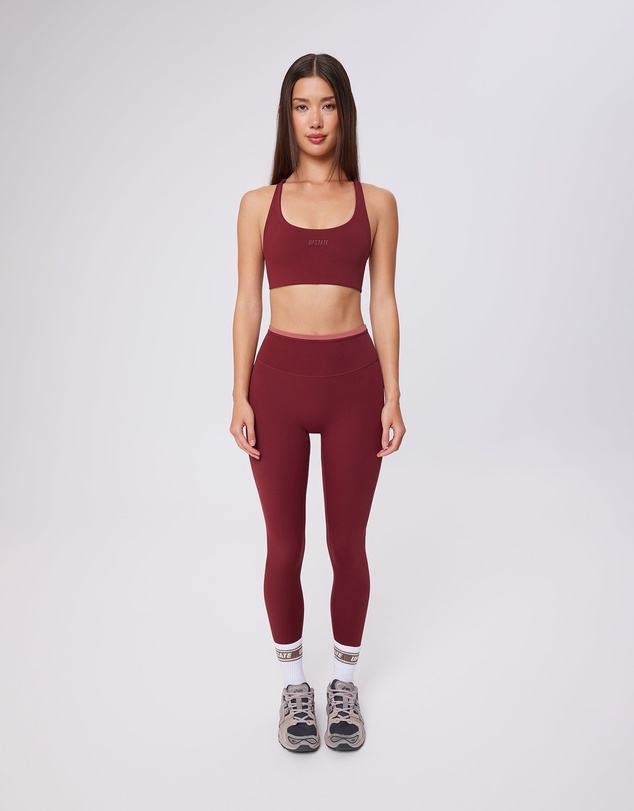 Upstate - Air Sculpt Move Crop - Warm Cherry