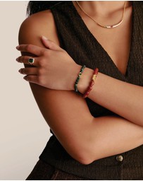 THOMAS SABO - THOMAS SABO Moss Agate Eye Bead Bracelet