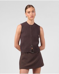 MVN - Taking Sides Zip Vest Top
