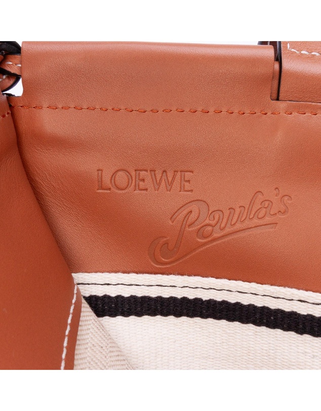 Pre-Loved by Azura Reborn - Pre-Loved loewe Paula Ibiza Tote Bag Striped Canvas