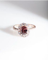 Lovisa - Rose Gold Pink Stone Engagement Ring