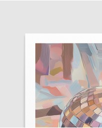 Olive et Oriel - Pastel Disco Ball by Melloi Art Prints Art Print