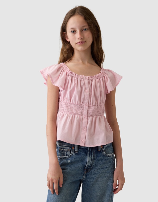 GAP - Flutter Sleeve Top - Teens