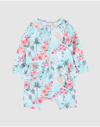 Minihaha - Milana Blue LS Rash Suit - Babies-Kids