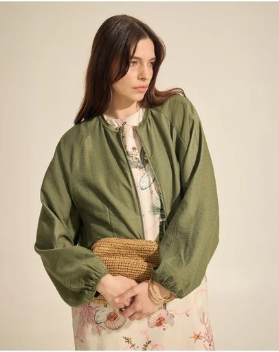Oxford - Cindy Unlined Bomber Jacket