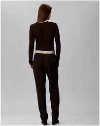Calvin Klein - Wool Logo Waistband Pants