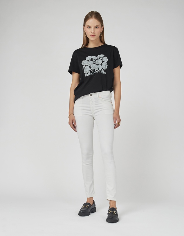 DRICOPER DENIM - Lauren Coated White Jeans