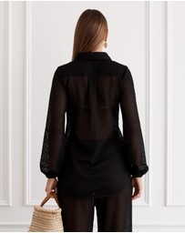 Aqua Blu Australia - Foncé Odilia Beach Shirt