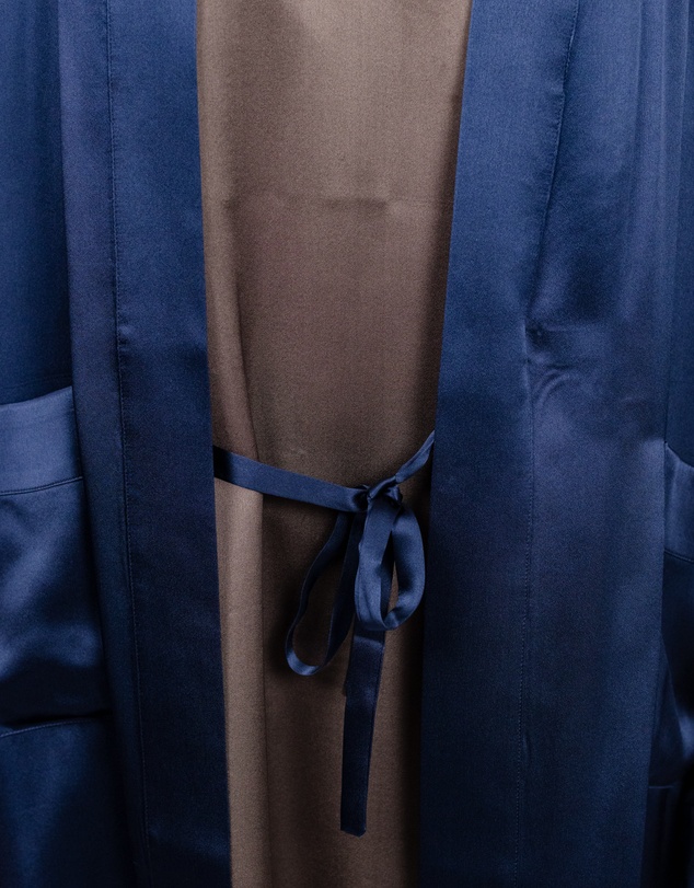 SILK MAGNOLIA - Silk Robe Dressing Gown