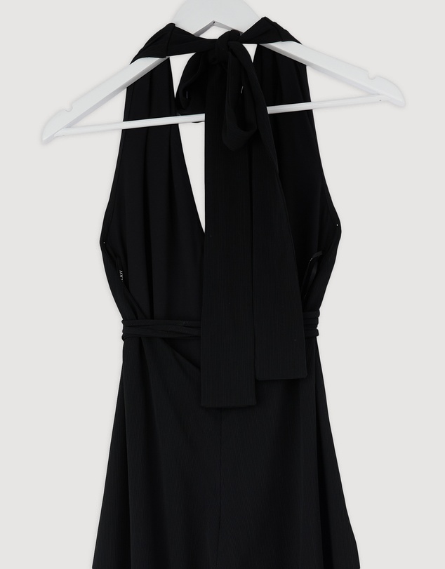 Revibe - Repaired Shona Joy Iliad Halter Neck Open Back Jumpsuit - AU 8