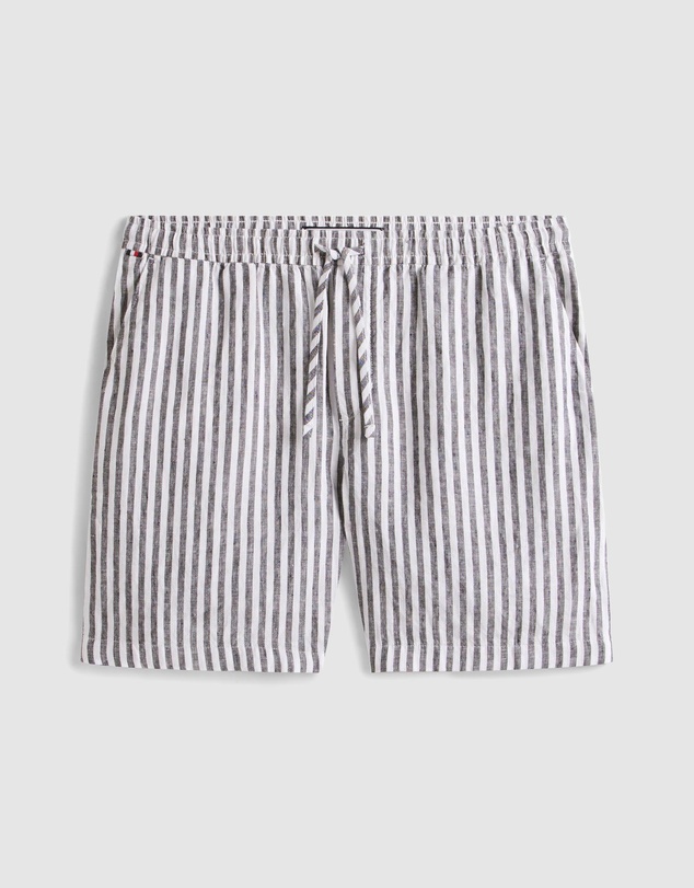 Tommy Hilfiger - Mercer 7 Inch Linen Stripe Shorts