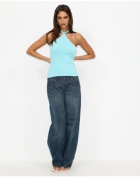Dazie - Rosalie Halter Knit Top