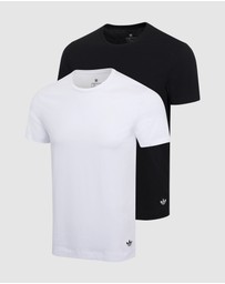 adidas Originals - 2 Pack Comfort Core Cotton Crew Neck T-Shirt