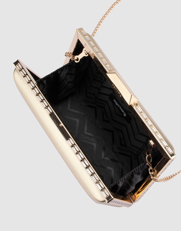 Olga Berg - Sammi Crystal Frame Clutch