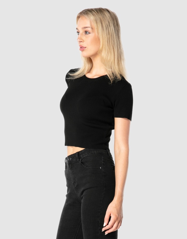 ONEBYONE - Premium Ribbed Crop Tee