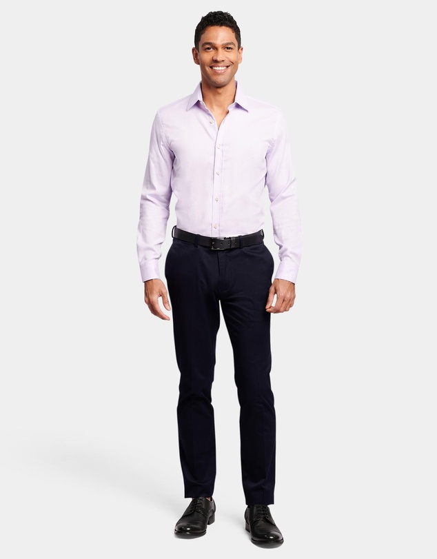 Brooksfield - Tonal Textured Slim Fit Dress Shirt