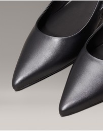 Calvin Klein - Leather Slingback Ballerinas