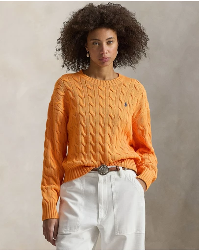 Polo Ralph Lauren - Cable-Knit Cotton Crewneck Sweater