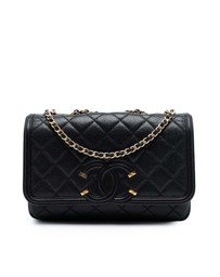 Pre-Loved by Azura Reborn - Pre-Loved Small Quilted Caviar CC Filigree Flap
