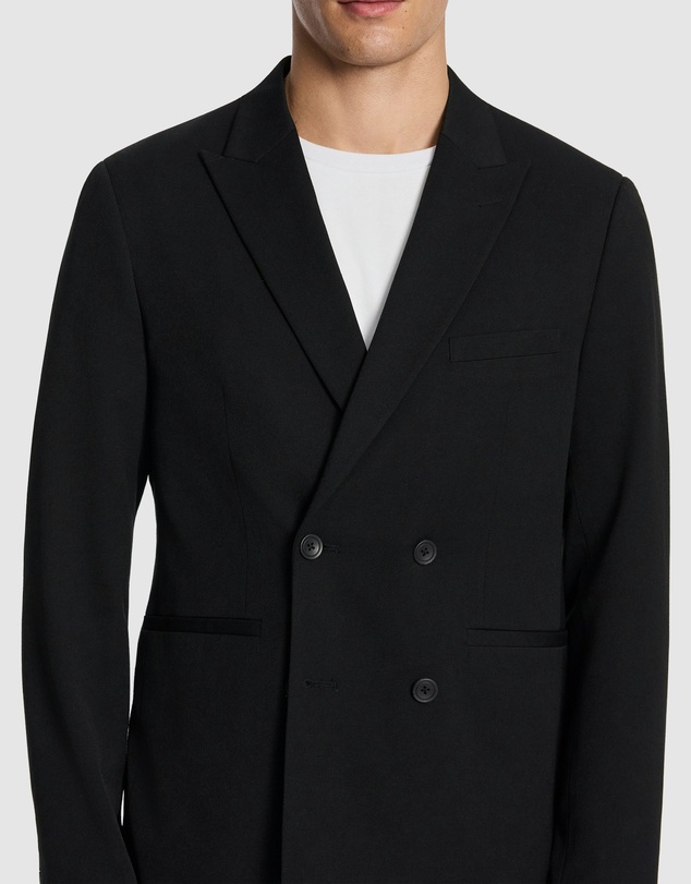yd. - Brooks Double Breasted Relaxed Blazer