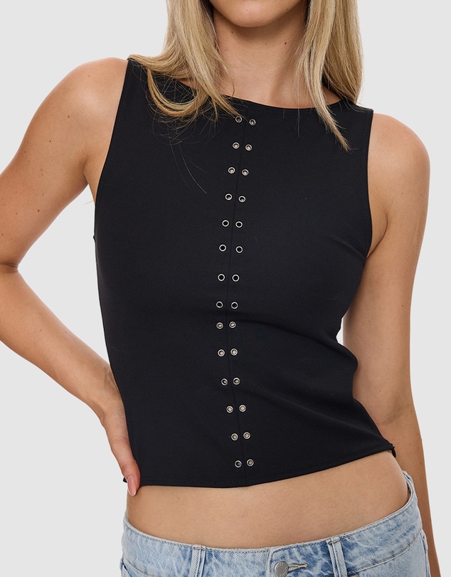 Thrills - Rhyde Eyelet Tank